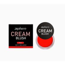 Zephoco Red Silky Moisturizing Blush, Hydrating And Colorful for A Rosy, Luminous, Natural Contouring Makeup