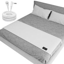 Grounding Sheets for King Size Bed with Conductive Silver Fiber for Better Sleep and Energy, White 27x76