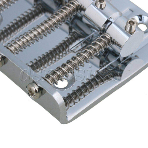 Chrome 5 String Bass Bridge String Through Body Adjustable Saddle Enhanced Sustain Durable Finish 2