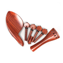 Mahogany Violin Tailpiece Replacement, Refined Finish, Durable Violin Accessory Parts