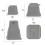 KCT KCT 8Pc Black Stackable Adjustable Bed And Furniture Risers 3
