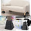 KCT KCT 8Pc Black Stackable Adjustable Bed And Furniture Risers 4