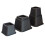KCT KCT 8Pc Black Stackable Adjustable Bed And Furniture Risers 5