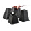 KCT KCT 8Pc Black Stackable Adjustable Bed And Furniture Risers 6