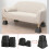 KCT KCT 8Pc Black Stackable Adjustable Bed And Furniture Risers 10