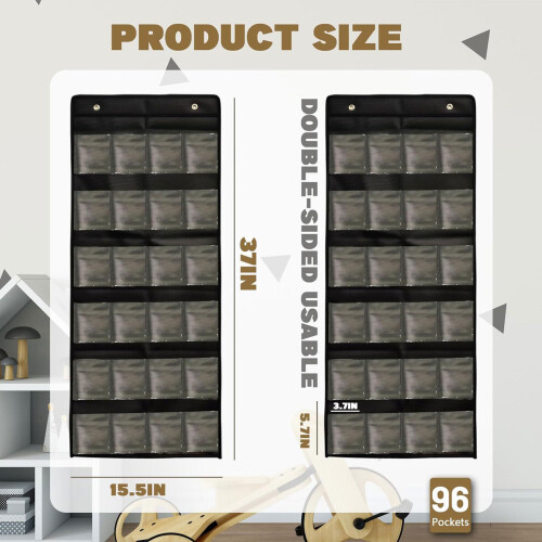 Durable Fabric Trading Card Display Case Holds Multiple-Black 2