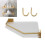 Acrylic Wall Mounted Corner Floating Shelf Gold 16