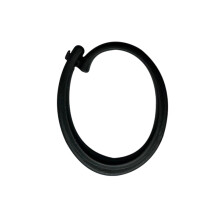 Rust Proof Black Shower Curtain Hooks with Smooth Glide Rings for Bathroom, Hotel and Mosquito Nets (Black3)