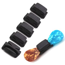 5 Pack Rubber Guitar Pick Holder for Acoustic and Electric Guitar, Secure Grip, Universal Fit