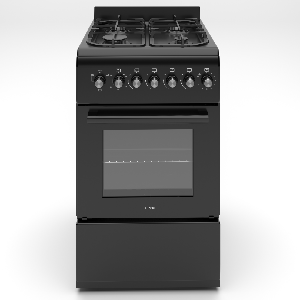 Hye Matte Black 50X60 Free Standing Dual Fuel Cooker, - C01fs50g17 - Image 2