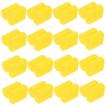 20pcs Trombone Bumper Pads Soft Silicone Noise Reduction Volume Control Instrument Accessories Yellow