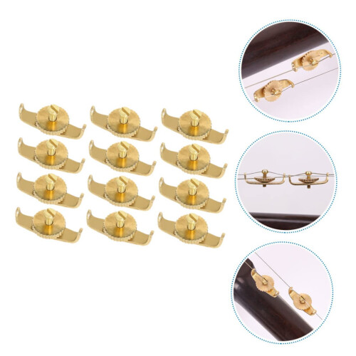 12pcs Copper Erhu Fine Tuners Set for Precise Pitch Control and Stable Tone Performance 2
