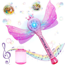 Bubble Machine for Kids Princess Bubble Wand Musical Light Up Bubble Toys Outdoor Indoor Christmas Birthday Gift