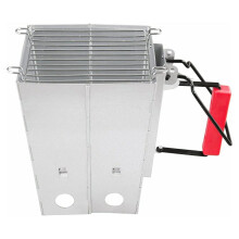 Charcoal Chimney Starter Kit with Gloves and Lighter Cubes, Fast Coal Ignition for Grill and Fire Pit