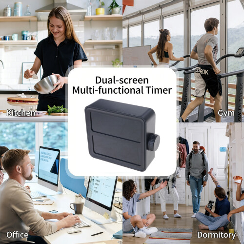 Multifunctional Digital Timer With Large LED Display Double 1