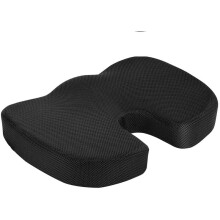 Ergonomisk, kompatibel med sittdyna i minnesskum, bärbart stöd för svanskotan, kompatibel med korrekt sittställning och ryggradsinriktning.