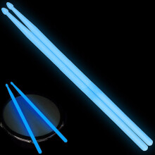 5A Blue Light Up Drum Sticks, Glow in the Dark Luminous LED Drumsticks for Stage Performance
