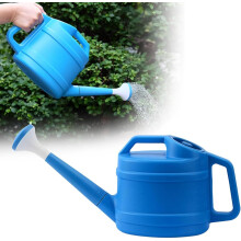 1 Gallon Plastic Watering Can for Plants with Removable Long Spout, Large Capacity Blue Indoor Outdoor Use