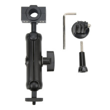 Suporte universal para motocicleta, compatível com câmeras de ação, suporta rotação de 360 graus, aderência antiderrapante, encaixe universal