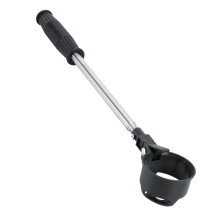 Recuperador de pelotas de golf extensible de acero inoxidable, pala retráctil portátil compatible con golfistas, dispositivo de bloqueo auto