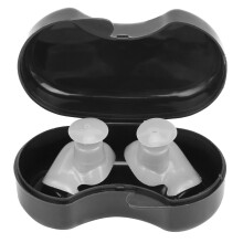 Conjunto de tampões de ouvido e clipes nasais, cores vibrantes, acessórios de natação à prova d'água, compatíveis com ajuste seguro e ideal