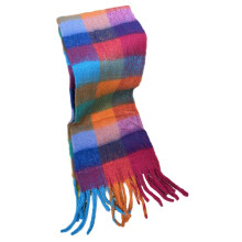 Sciarpa compatibile con uomo e donna, sciarpa da collo a quadri, sciarpa invernale, morbida, effetto cashmere, unisex, compatibile con uomo