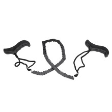 Gezahnte Handsäge, bruchsichere Gartenkette für Outdoor-Aktivitäten, Überlebenskette mit effizientem Schnitt, komfortabler Kunststoffgriff