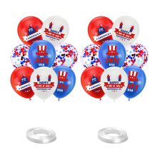 Celebrate Freedom With Our Balloon Garland Kit, 12 Inch Patriotic Balloons Set Compatible with Easy Assembly, Floatable With Pure Helium, Pe