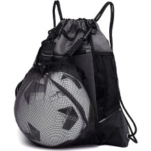 Vielseitige Tragetasche für alle Ballsportarten, kompaktes und dennoch geräumiges Design, atmungsaktives Netzgewebe und strapazierfähiges Ny