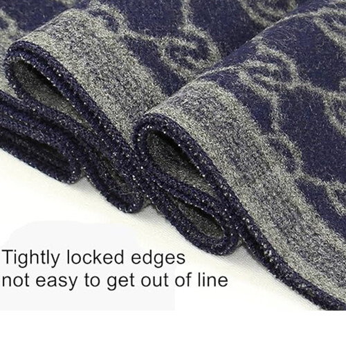 Sciarpa invernale da uomo, lunga e morbida, a quadri, con nappe, compatibile con sciarpa classica da uomo, morbida e versatile. 2