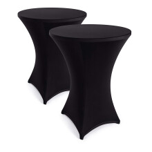 Stretch huzat Bárasztal-huzatokkal kompatibilis - elegáns bárasztal-huzat Antracit színű bisztróasztallal kompatibilis