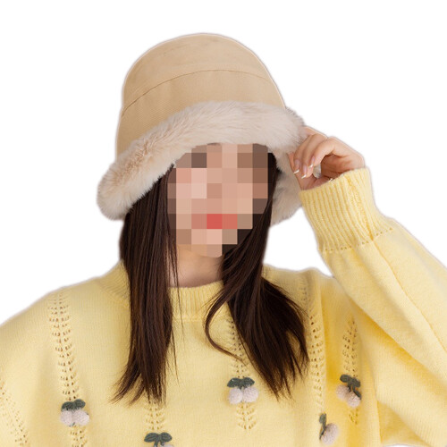 Kvinder Vinter Faux Suede Fur Bucket Hat