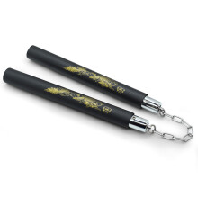 Anpassbare Kampfsport-Nunchakus, leichtgängiges Kugellager, sicherer Schaumgummi mit abnehmbarem Griffende für individuelle Trainingsabenteu