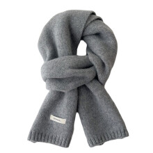 Strickschal für Damen, Herbst/Winter, schlicht, dick, warm, modisch, aus Kunstwolle, Halsschutz