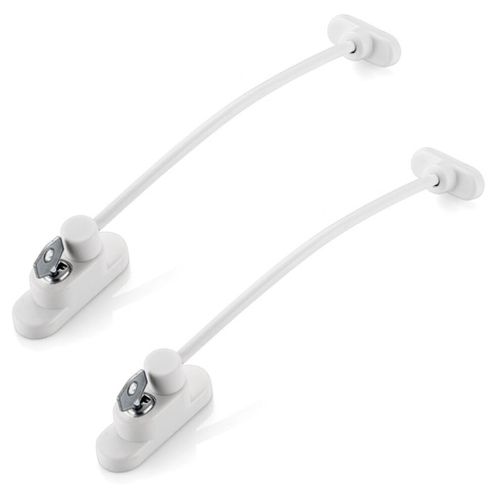 Security Locks Compatible with Child Safety, High-Quality Window Lock Restrictors with Stainless Steel Construction Compatible with Home Sec
