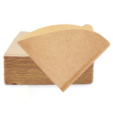 Packung Kaffeefilterpapier für 1-4 Tassen, 100 Stück Kaffeefilter für handgebrühten, hängenden Kaffeepulver