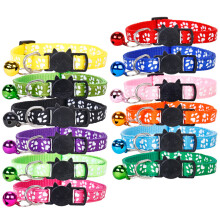Collier d'identification pour chiot, motif chiot mignon, en nylon doux, phosphorescent