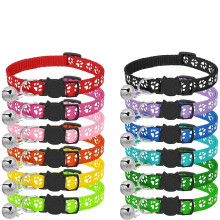Reflective Cat Collars with Safety Buckle, Customized Text Adjustable Pet Collar Compatible with Enhanced Visibility, Includes Well-Attached