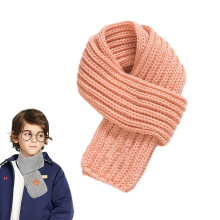 Sciarpa per bambini e bambine, invernale, lavorata a maglia, calda, scaldacollo