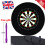 Anel Protetor de Parede para Dardos Winmau, Preto Liso 1