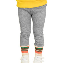 Leggings de invierno para niña, elásticos, con forro polar, pantalones gruesos, aptos para bebés y niños pequeños, color gris.