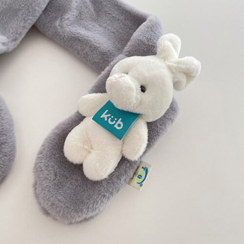 Sciarpa per bambini, morbida e calda, in maglia, scaldacollo invernale, classica sciarpa compatibile con bambini e bambine, morbida e antive 2