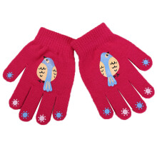 Kinderhandschoenen, gebreide winterhandschoenen met elastische vingers, wanten, geschikt voor jongens en meisjes.