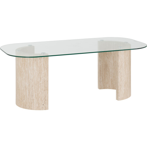 Seconique Modena Coffee Table - Clear Glass Effect 1