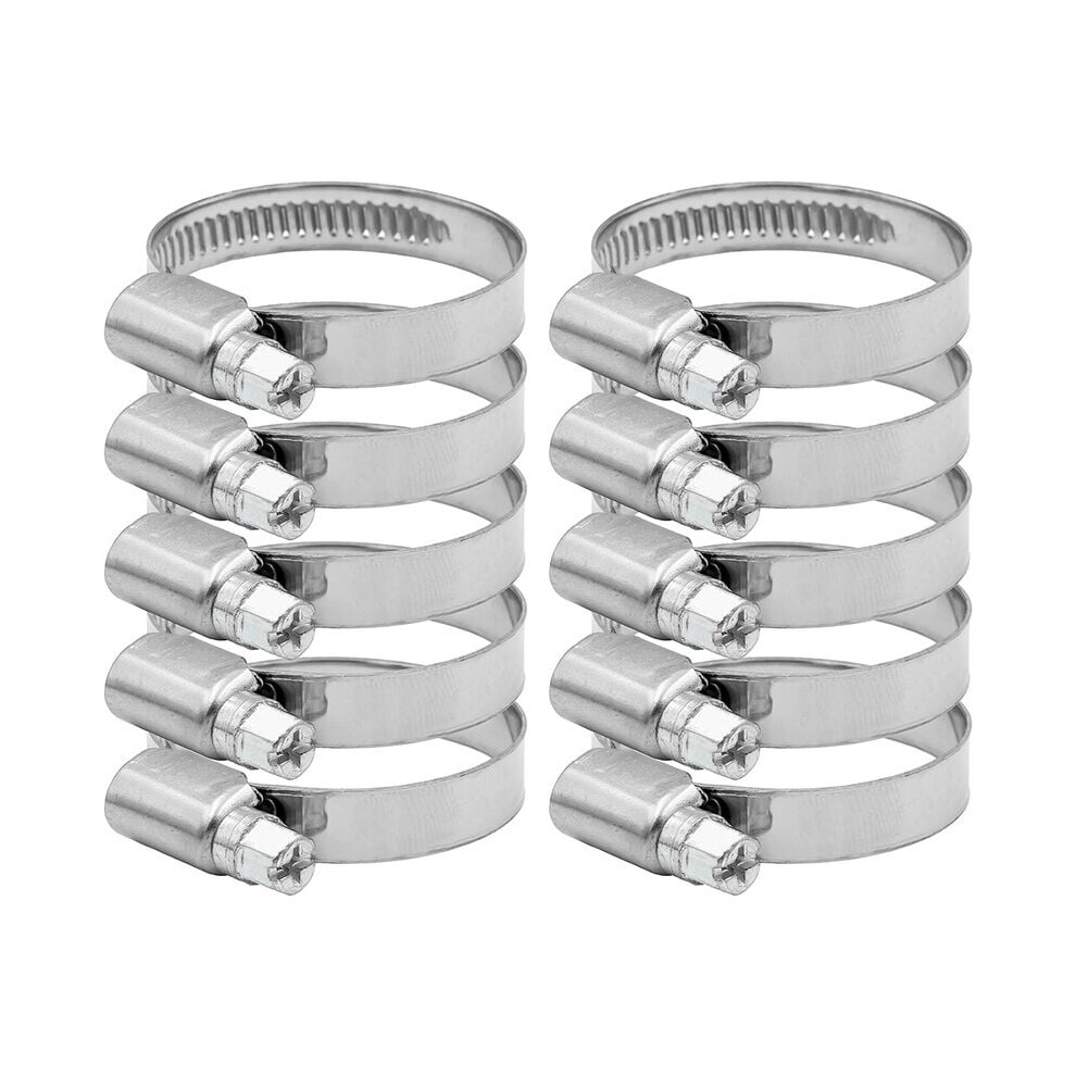 Stainless Steel Hose Clamp Diameter 27-51Mm 10 Pieces 3564946432280