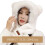 Cappello e sciarpa 2 in 1 con graziose orecchie da volpe, set cappello e sciarpa con volpe, cappello con sciarpa incorporata, cappello con s 4