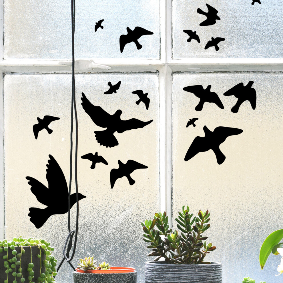 Safeguarding Artistry, Anti-Collision Window Decals For Bird Strikes Prevention (Non-Adhesive Vinyl) 3545974782622