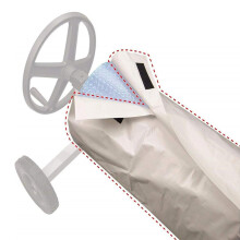 Capa impermeável para carretel de piscina, tecido de alta qualidade, durável e resistente, projetada para ser compatível com piscinas acima