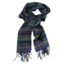 Eșarfă Locharron Of Scotland Bowhill Macleod Of Harris Modern Lambswool - Bleumarin/Verde