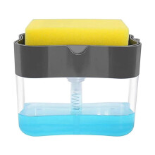 Distributeur de liquide vaisselle rechargeable, pieds antidérapants pour évier de cuisine, rangement compact, design innovant, matériaux de